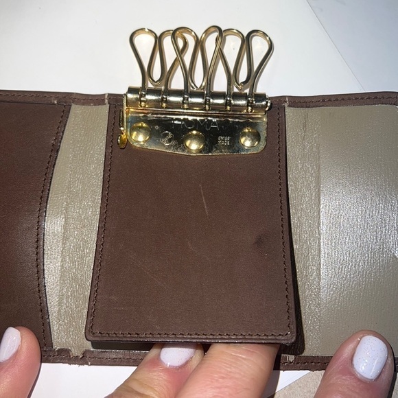 Loewe Tri fold Leather Six Key Holder Snap Key Case - Picture 3 of 8